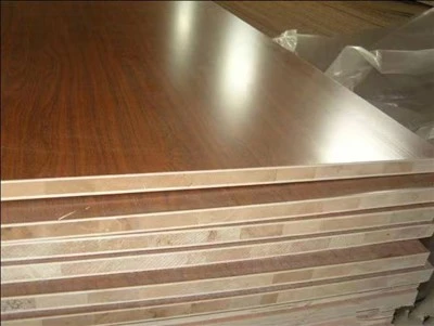 Cheap/ Light Weight Double Sides White Melamine Finger Joint Block Board