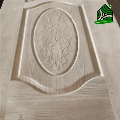 Natural Wood Veneer Primer Molded Mdf Door Skin 2.5mm-4mm