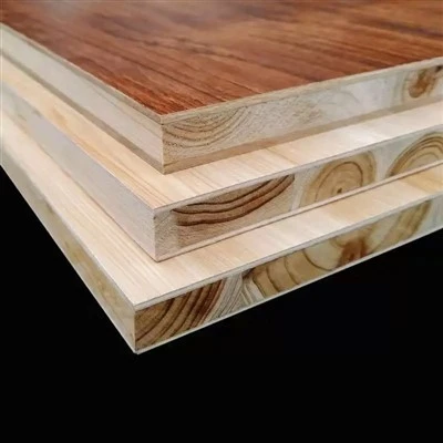 Light Weight, Eco-friendly, Furniture Use, Decoration Melamine Paper Surface Or Natural Wood Veneer Blockboard